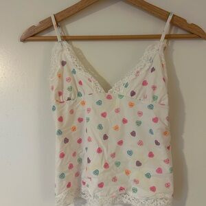 SKIMS Valentine Lace Trim Cami